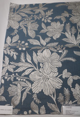 Kravet Clarke Clarke Fabric Remnant 26″x26″ Pattern “Hollyhurst” Color Denim