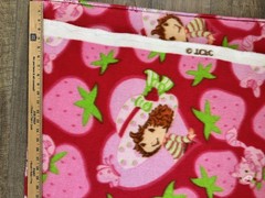 Strawberry Shortcake FLEECE FABRIC 50×66″ Soft Plush