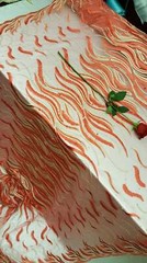 Red Gold Embroidered Lace Feathers Rinesthone Red Mesh Prom Fabric Sold by Yard