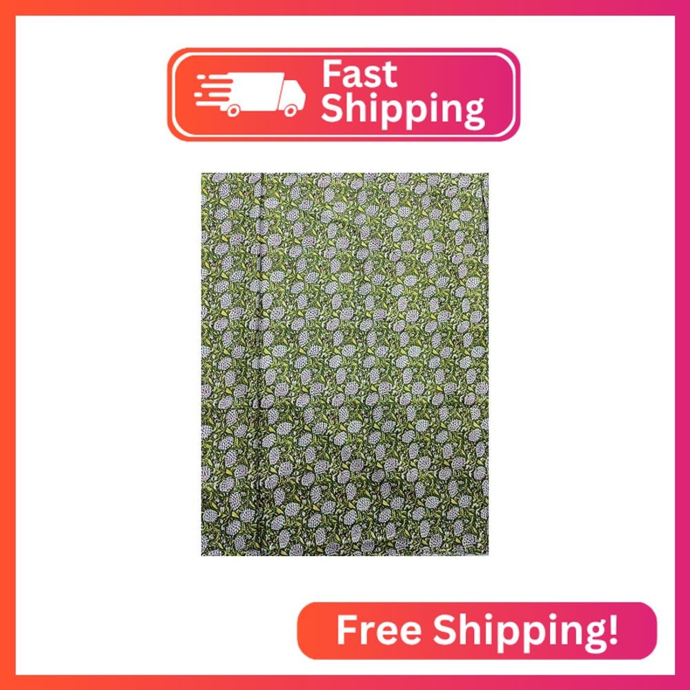 Indian Hand-Block Printed Jaipuri Print Tropical Paisley Floral Ethnic Sanganer