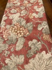7 YDS 5th Avenue Designs SONOMA GRAPE Fabric Peacock Alley Vtg 1995 Screen Print