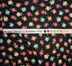 Knock Knock Fabric 1 Yard Dana Brooks Henry Glass Hong Kong 9372 Floral Swirls