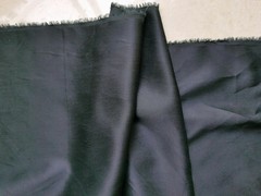 53” Wide Soft Natural Silk Cotton Charmeuse Fabric Dress,Gown,Sleepwear,Black