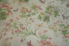 3.66 yds Cotton Sheeting Garden Floral polka dot Quilt Craft Pillow 48″ x 132″