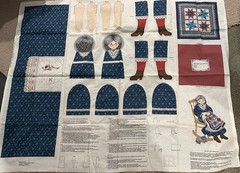 Cranston Print Works “Granny and Her Quilt” Fabric Panel New