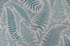 CHIVASSO CURTAIN FABRIC DESIGN “Botanical Garden” 3.1 metres TEAL CH2666/050