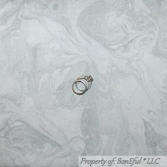 BonEful Fabric FQ Cotton Quilt VTG Gray Silver Texture Blender Tone Magic Calico
