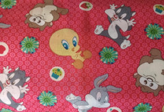 looney tunes babies taz fun fabric 15 by 12 inch red
