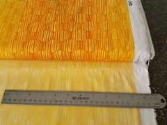 Meridian BTY P&B Textiles Gradient Ombre Striped Dots Light Yellow to Orange