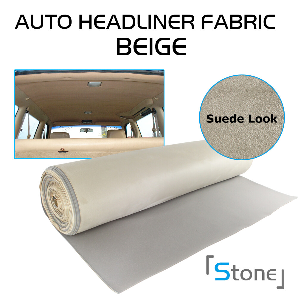 Suede Fabric with 1/8″ Foam Backing Sewing Material Upholstery 72″x60″ Beige