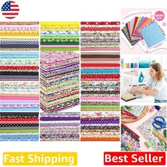 Soft Cotton 4×4″ Fabric Precuts – 1200pc Floral Patchwork for DIY Craft Projects