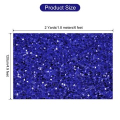 Sequin Fabric Bright Blue, 2 Yards Length 3.9 Feet Wide Velvet Fabric for Craft