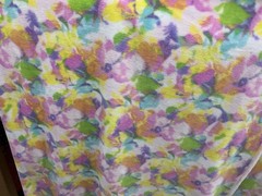 Pastel Floral Flower Fleece Fabric, 60” Wide, Sold By The Yard