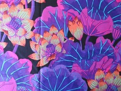 Kaffe Fassett LAKE BLOSSOMS BLACK 1/2 YARD GP93 4 available original issue