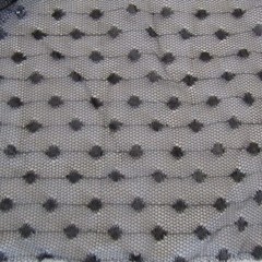 1/2 Yard by 62″ Wide Black Stretch Lace Fabric