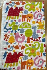 IKEA Eva Lundgreen Sweden Children Bright Cotton Fabric 2008~3 Yards/Nursery HTF