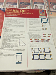 Jo Ann QUILT BLOCK OF THE MONTH CLASSIC QUILT 12 Patterns Only 1998