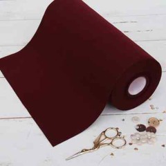 Premium Felt Roll – 12″ x 10yd – Burgundy – Soft Wool-Like 1.2mm Thick