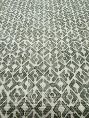 Mark Alexander Small Scale Geometric Linen Print Fabric- Facet / Verdant 2.50 yd