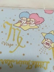 Little Twin Stars Kiki & Lala Fabric Sign 110x50cm/43.3×19.68″/1.2×0.54yd Ox