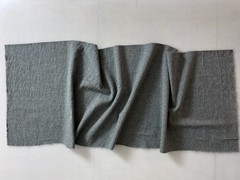 Heavyweight Charcoal Gray Wool 61″ Last Half Yard Left Craft Project