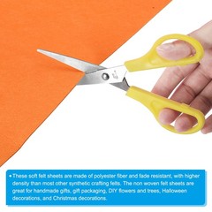 Acrylic Soft Felt Fabric Sheets Fiber Sheets Orange 39×39 Inch 1mm Thick