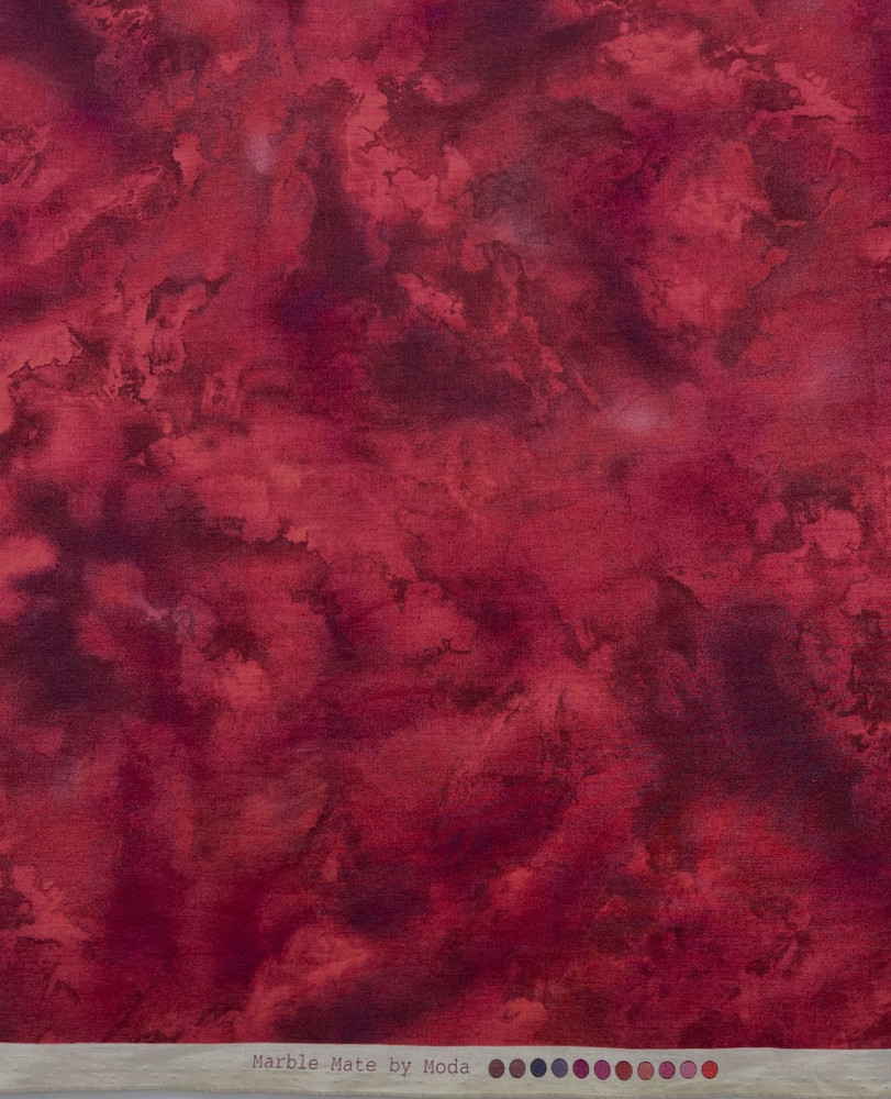 MARBLE MATE by Moda – Rust Burgundy Marbled Design 1.5 yds