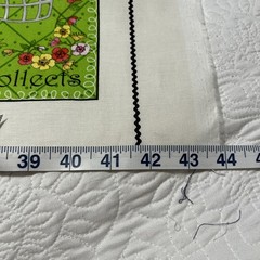 Sewing Theme Fabric Panel Squares, Pillow Fabric Squares