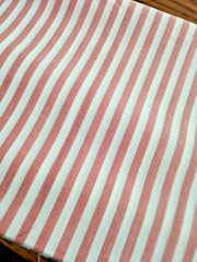 FABRIC REMNANTS LIGHT WEIGHT PINK STRIPE COTTON 2-1/2 YDS X 44″
