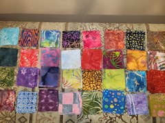 150 Batik Fabric 2.50″ Quilt Squares Bundle 100% Cotton Charm