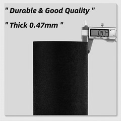 Decotalk Black Felt Fabric Self Adhesive Sheets for 17.7″ x 120″,