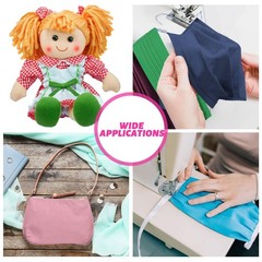 200 Pcs 10 x 10 Inch Solid Cotton Fabric Squares Bundle Fat Quarters Sewing F…