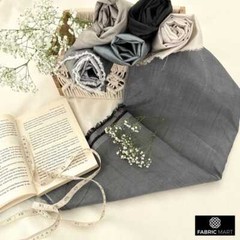 Charcoal Gray Faux Silk Fabric By The Yard, 42 inches width Gray Silk Fabric