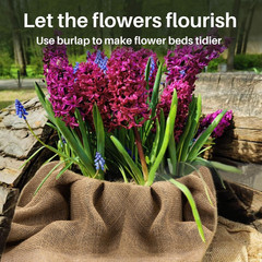 Burlap Fabric Roll – Garden Burlap Fabric Roll 40″ X 13 Feet Natural Burlap