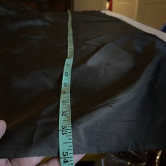SILK BLACK FABRIC 10 Yards x 53 Inches Wide or 360 Inches x 53 Wide