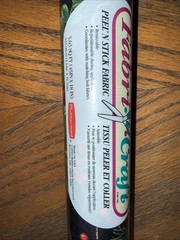 Vtg 90s Rubbermaid Fabri-Craft poinsettia holly berries Peel n Stick 18×45 Roll