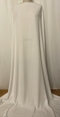 Rare Find 100% Gabardine Rayon Optic White Fabric 1 Yard 29″ Long 60 Inches Wide