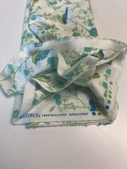 Five Continuous Yards Of Waverly Inspirations Fabric Shades Blue, Green, Yellow