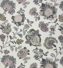 RICHLOOM CHARLOTTE FRESCO PURPLE FLORAL COTTON MULTIUSE FABRIC BY YARD 54″W