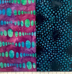 Lot 10 Fat Quarters Magenta & Mint Batik Lunn Fabric FQ Pack 100% Cotton Pink