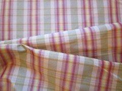 Ivory Off White Silk Plaid Taffeta Fabric green Yellow Lavender BTyd 37yds total