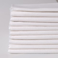 10 PCS White Solid Colors Precut Quilting Fabric Bundles 18×21 Inch Layer Cakes