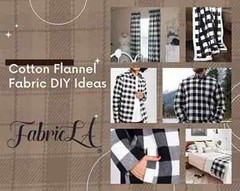 FabricLA 100% Cotton Tartan Flannel Fabric – 58/60″ Wide