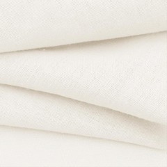 Linen Fabric by the Yard, 61 Inch Wide White Blend Cloth, 60% Linen 40%