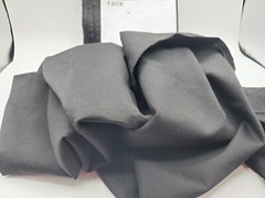 TWO PIECE 40×60 & 21X66 DESIGNER BLACK FALL ’20 TOPS SKIRT PANTS DRESS FABRIC 