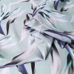 1 yard X 1.4 meter Elegant Leaf Viscose Fabric Soft Poplin Material For Gown