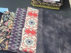 Vintage Lot of 24 lbs of Fabric Remnants Quarters Yards ~ 30 Different Patterns