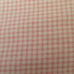 Cotton Flannel Small Pink & White Checks Flannel Cotton Quilt Fabric 18″ x 44