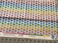 Paintbrush Studio – THREADS OF FRIENDSHIP- Rainbow Beads Blue-Cotton-36”x42”