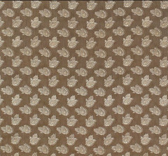 SOANE BRITAIN FABRIC ‘BURDUR LEAF – CHESTNUT’ 3 METRES (300cm) 100% LINEN